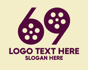 Numerology - Number 69 Film logo design