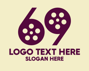 Cinema - Number 69 Film logo design