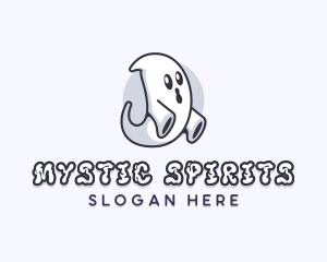 Ghost Spirit Halloween logo design