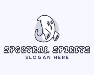 Ghost Spirit Halloween logo design