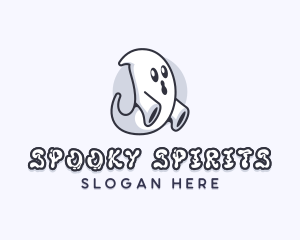 Ghost Spirit Halloween logo design