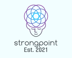 Treatment - Monoline Neural Meditation logo design