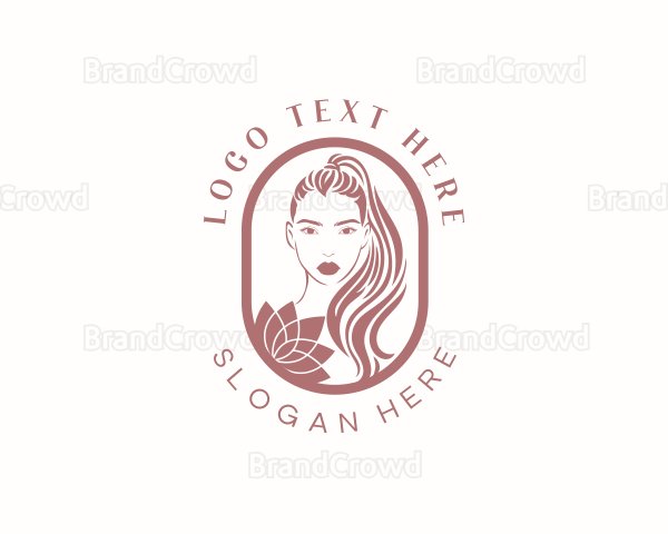 Woman Hair Fashion Logo