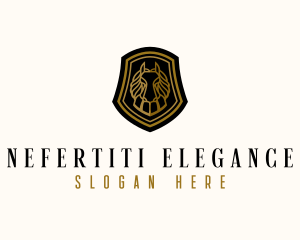 Elegant Horse Shield logo design