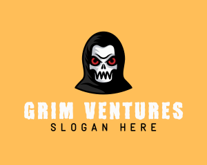 Grim Reaper Skull logo design