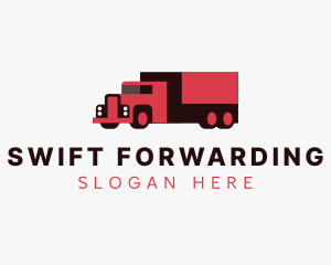 Cargo Shipping Truck logo design