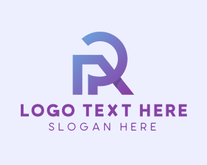 Violet - Violet Modern Letter R logo design