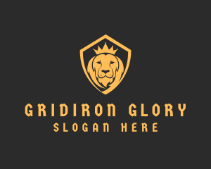 Lion Crown Shield Logo