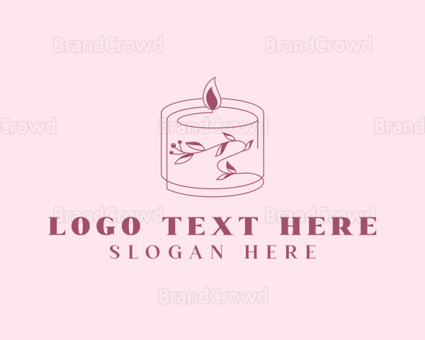 Floral Candle Spa Logo