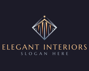 Elegant Pillar Construction logo design