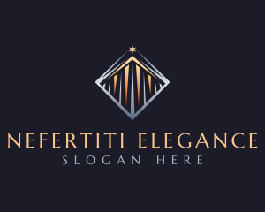 Elegant Pillar Construction logo design