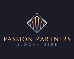 Elegant Pillar Construction logo design