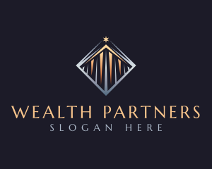 Elegant Pillar Construction logo design