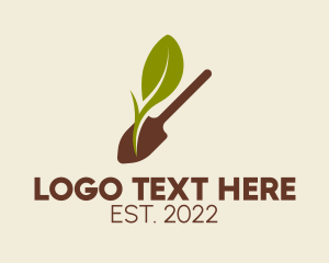 Shovel - Botany Lawn Care logo design