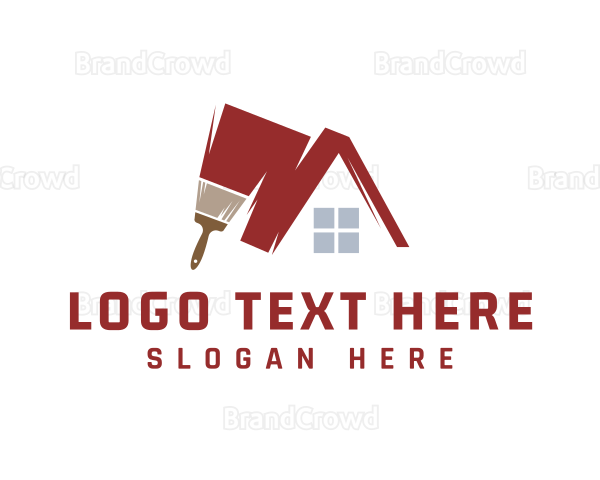 House Painting Brush Logo