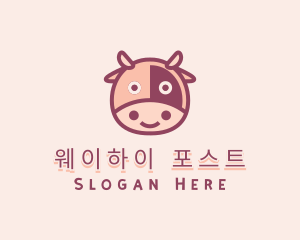 Cute Cow Dairy logo design