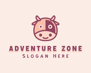 Cute Cow Dairy logo design