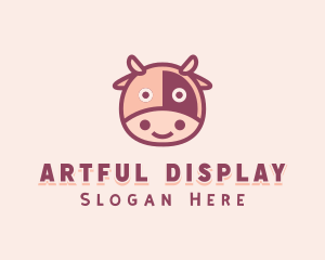 Cute Cow Dairy logo design