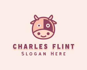 Cute Cow Dairy logo design