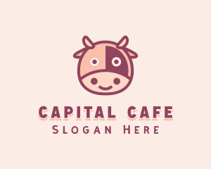 Cute Cow Dairy logo design