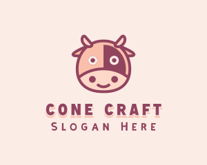 Cute Cow Dairy logo design