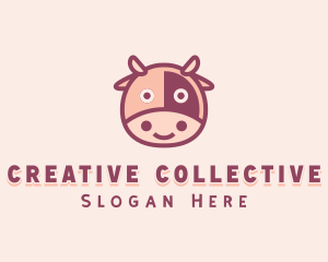 Cute Cow Dairy logo design