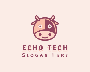 Cute Cow Dairy logo design