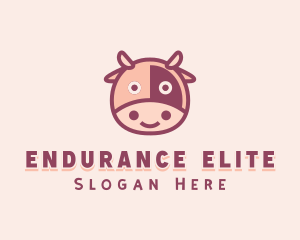 Cute Cow Dairy logo design