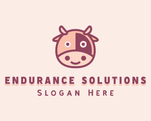 Cute Cow Dairy logo design