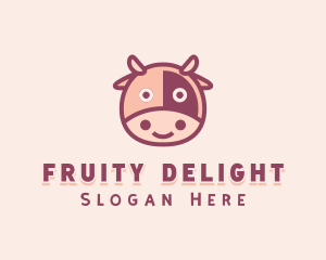 Cute Cow Dairy logo design