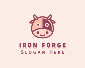 Cute Cow Dairy logo design