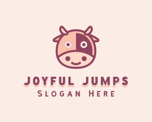 Cute Cow Dairy logo design