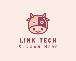 Cute Cow Dairy logo design