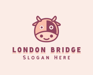 Cute Cow Dairy logo design