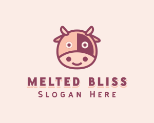 Cute Cow Dairy logo design