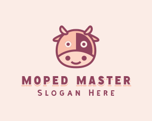 Cute Cow Dairy logo design