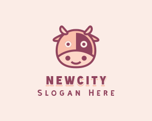 Cute Cow Dairy logo design