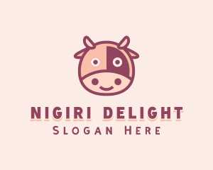 Cute Cow Dairy logo design