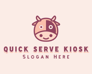 Cute Cow Dairy logo design