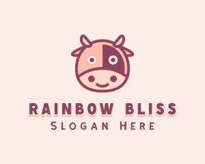 Cute Cow Dairy logo design