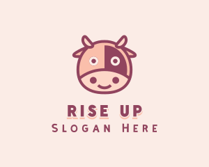 Cute Cow Dairy logo design