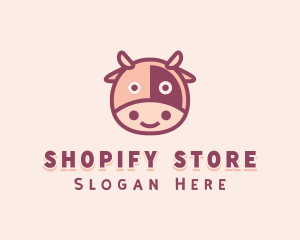 Cute Cow Dairy logo design