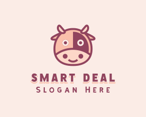 Cute Cow Dairy logo design