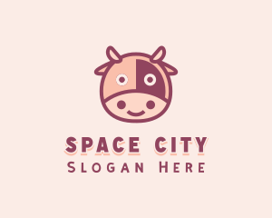 Cute Cow Dairy logo design