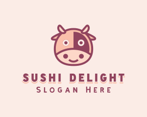 Cute Cow Dairy logo design