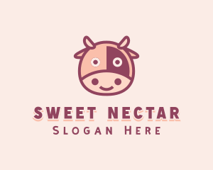 Cute Cow Dairy logo design