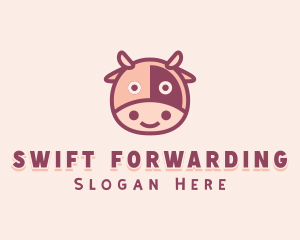 Cute Cow Dairy logo design