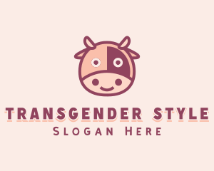 Cute Cow Dairy logo design