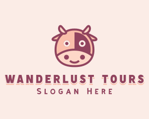 Cute Cow Dairy logo design