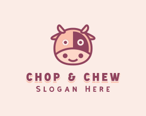 Cute - Cute Cow Head logo design